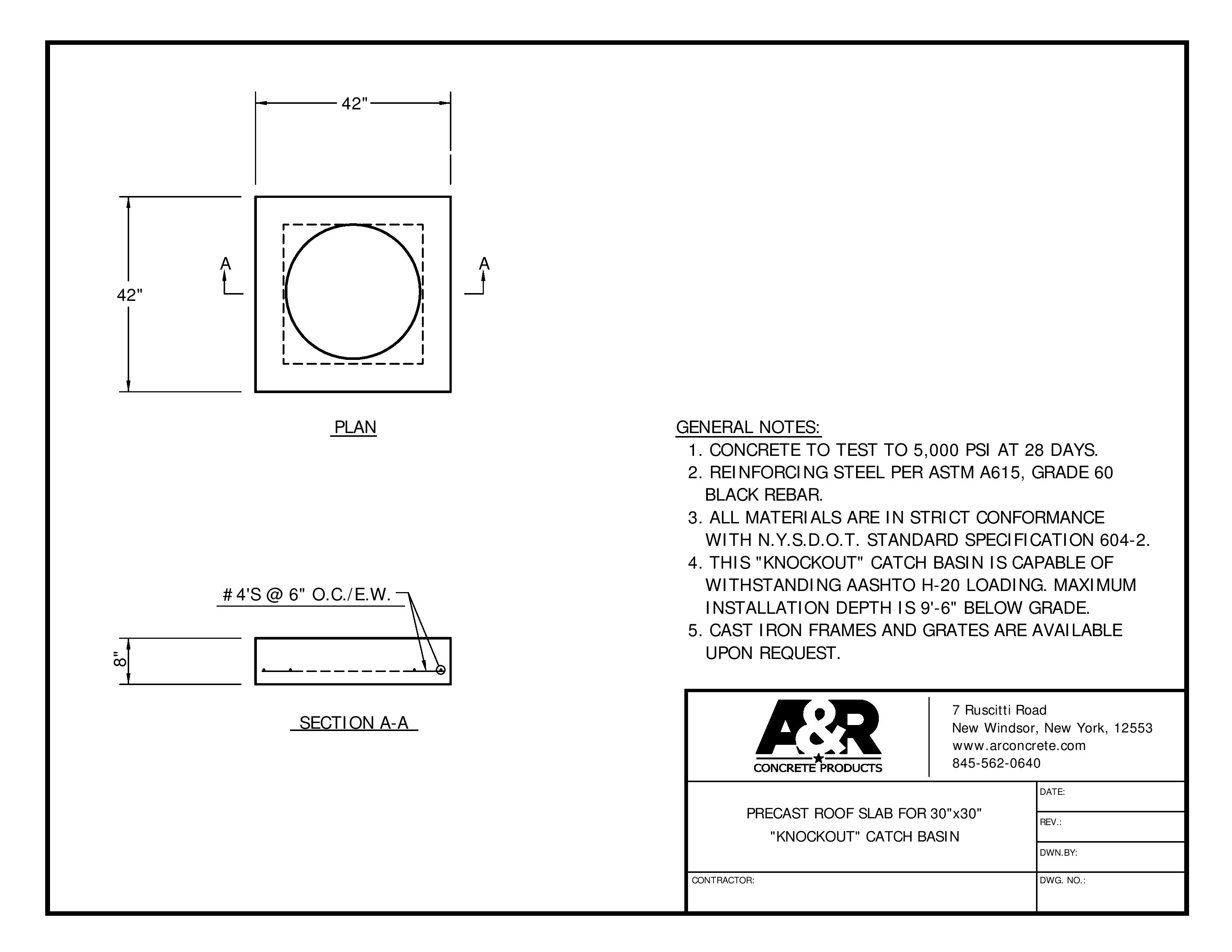 Catch Basins A&R Concrete Products