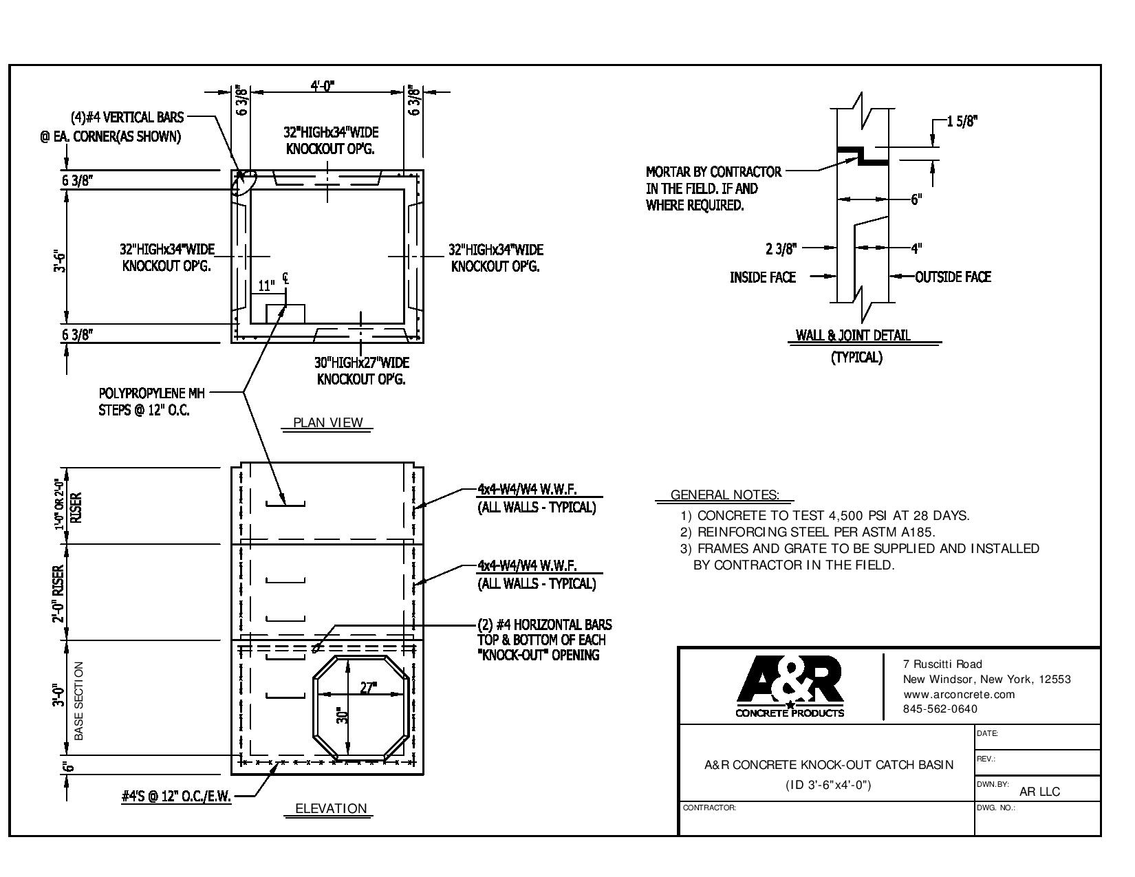 Catch Basins | A&R Concrete Products