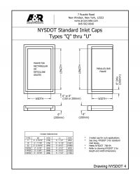 NY DOT Type Q-U Inlet Caps